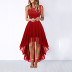 Women's Elegant High Low Sleeveless Wedding Guest Party Dress™ – Zeitlose Eleganz für besondere Anlässe