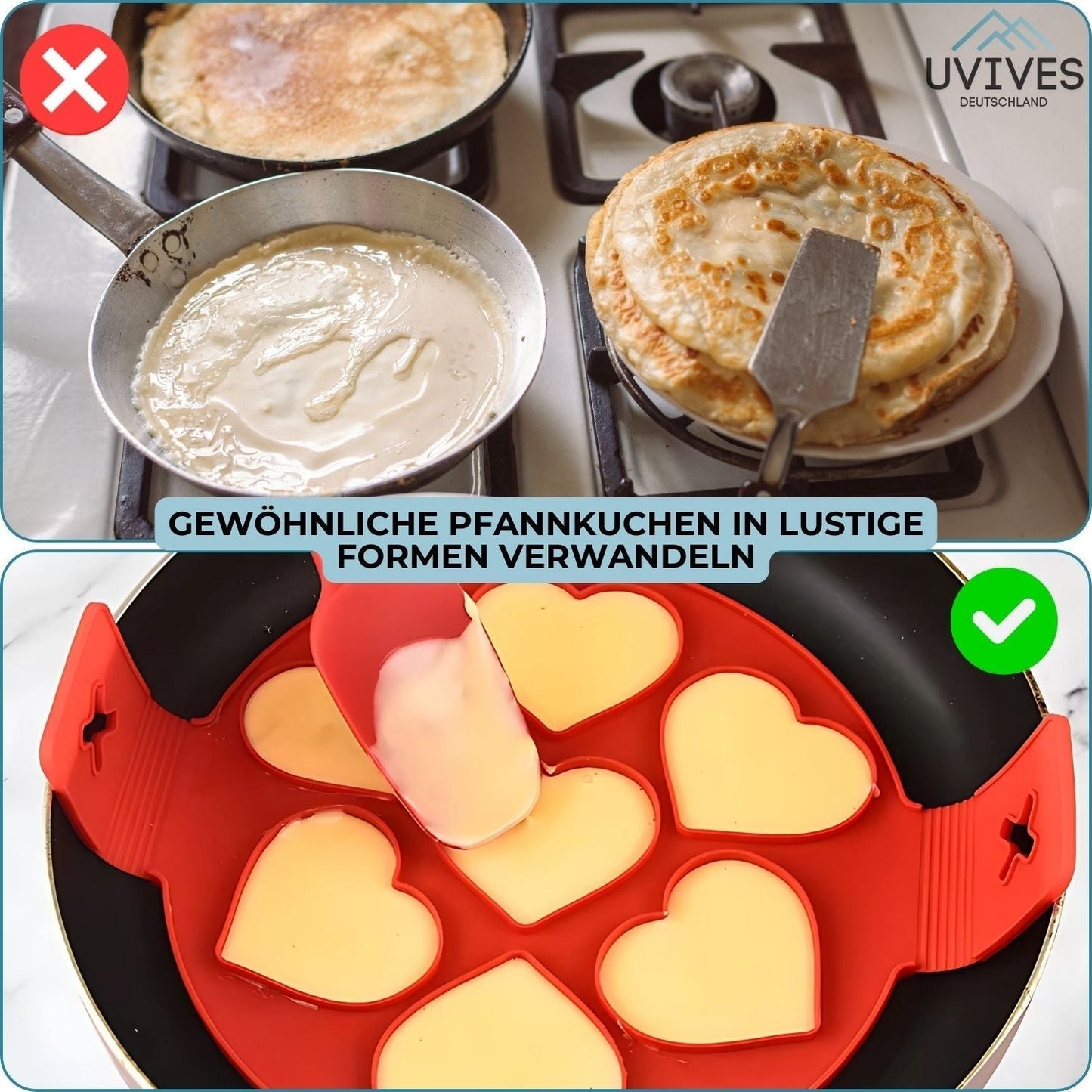 HappyCake™ – Hitzebeständiger Antihaft-Pfannkuchenmacher für kreative, köstliche Frühstücke [50% Rabatt]