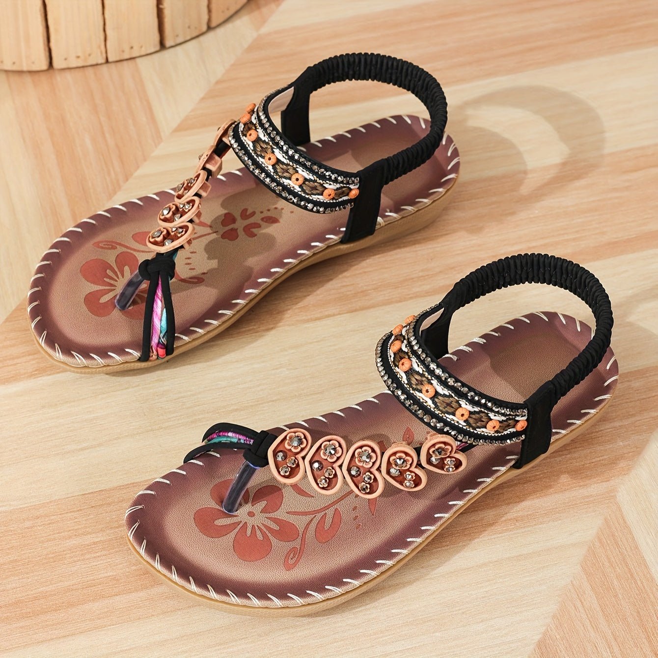 Damen Orthopädische Zehentrenner Sandalen mit Gepolsterter Sohle und Verstellbarem Riemen™ – Ganztägiger Komfort für gesunde Füße
