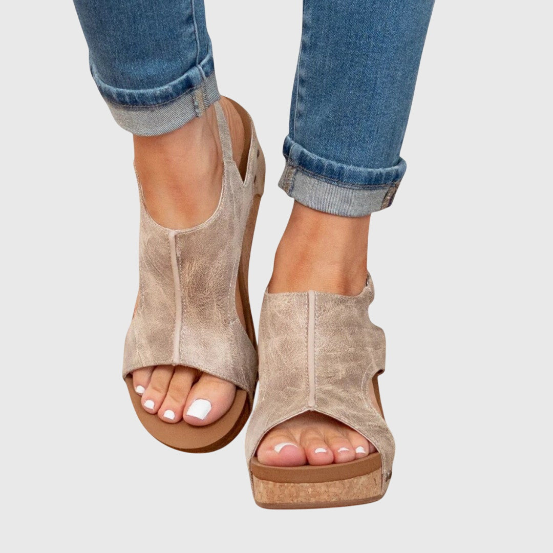 Women's Orthopedic Platform Slingback Sandals™ – Orthopädischer Komfort mit elegantem Design