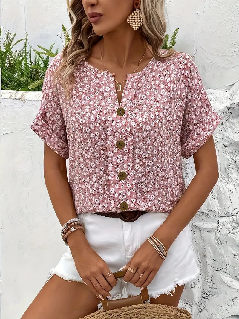 Sophia | Women Chic Floral Summer Print Blouse™ – Mühelose Eleganz für jeden Anlass
