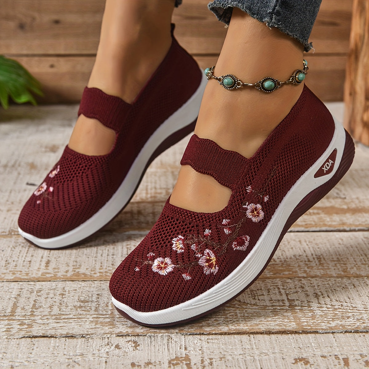 Women's Mesh Ballet Flats with Strap and Breathable Lightweight Design™ – Mühelose Eleganz für jeden Tag