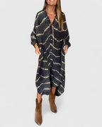 Spring Tie-Dye Midi Dress™ – Fließender Komfort für entspannte Frühlingstage