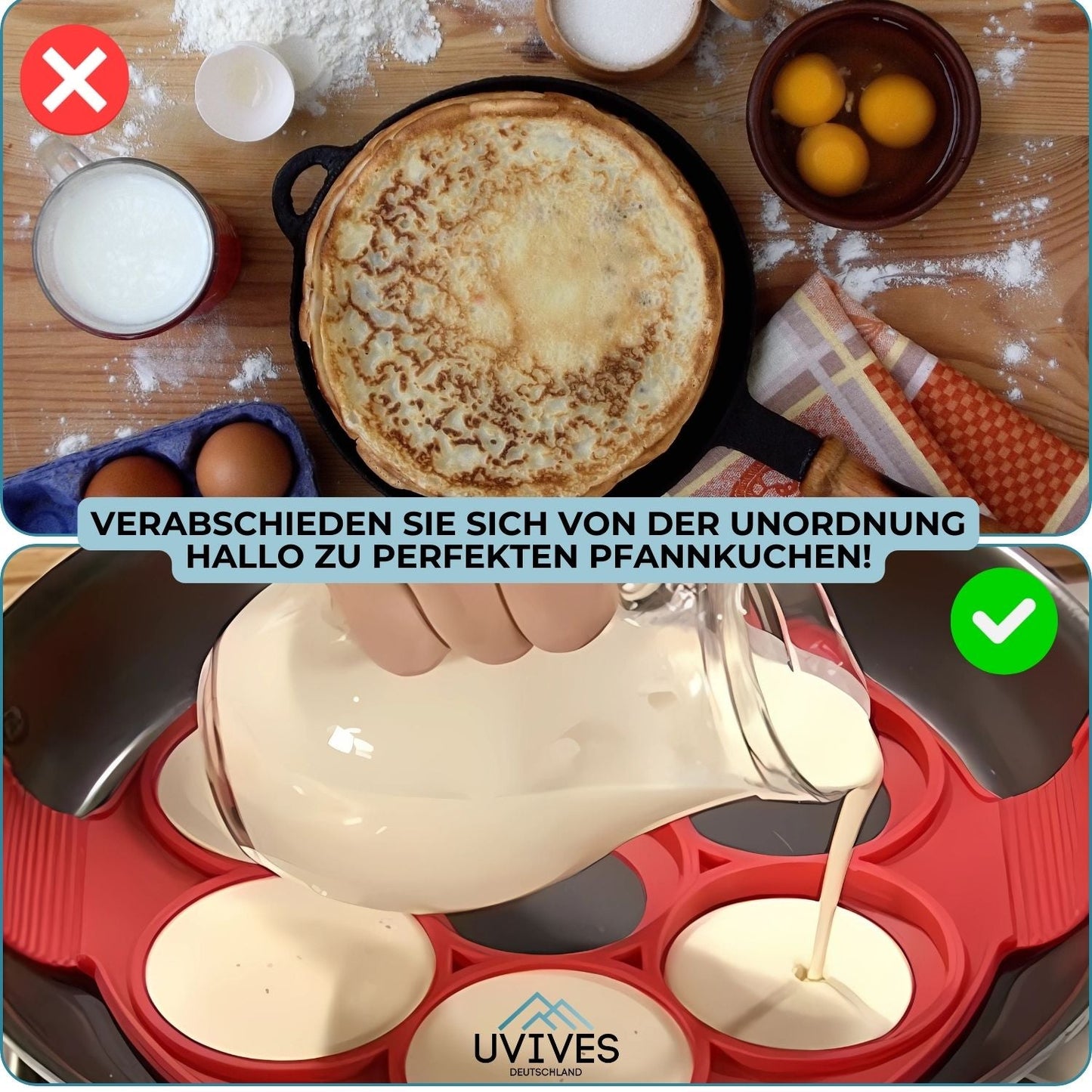 HappyCake™ – Hitzebeständiger Antihaft-Pfannkuchenmacher für kreative, köstliche Frühstücke [50% Rabatt]