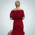 Women's Elegant Maxi Dress with V-Neck and Flowing Fit™ – Zeitlose Eleganz für jeden Anlass