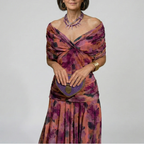 Women's Elegant Maxi Dress with V-Neck and Flowing Fit™ – Zeitlose Eleganz für jeden Anlass