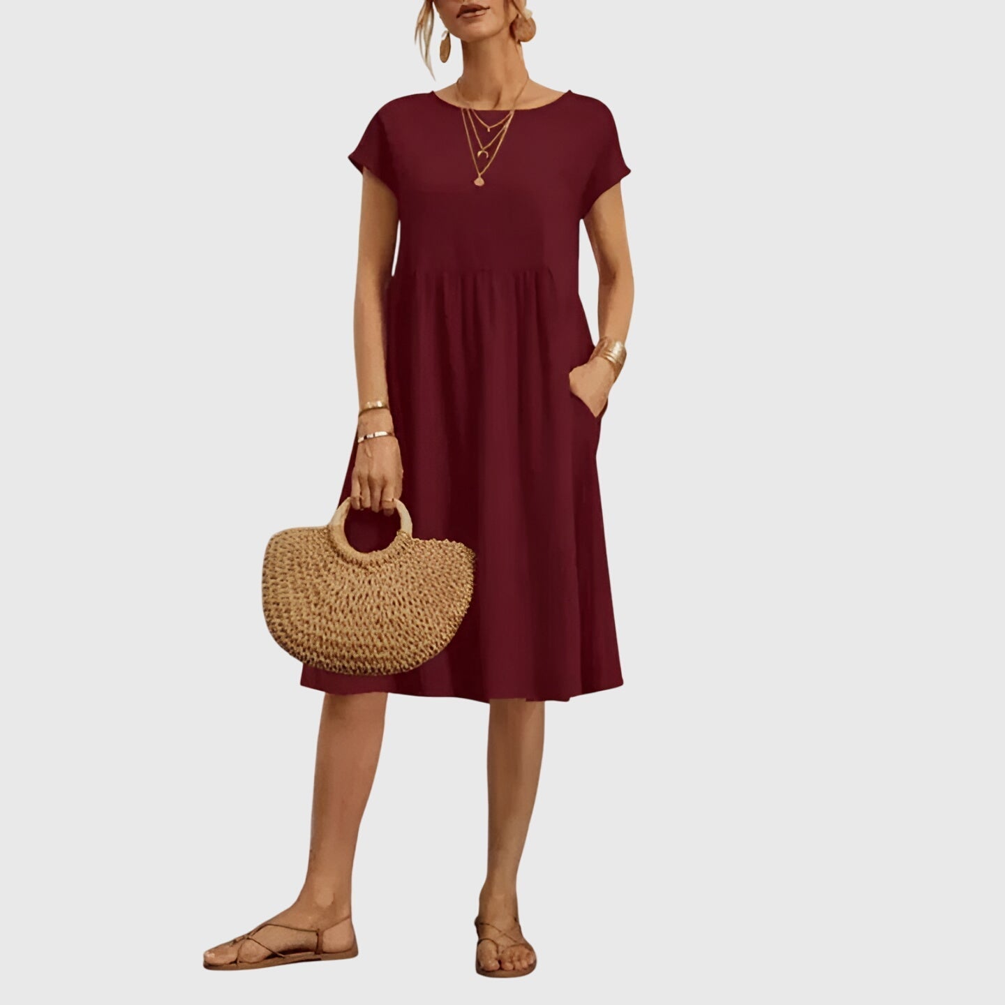 Women's Relaxed Midi Spring Dress™ – Müheloses Frühlingsfeeling mit femininer Eleganz