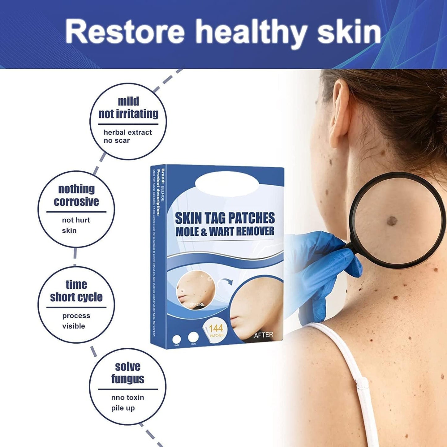 PatchAway™ – Schonende Hautpflegepads für ein ebenmäßiger erscheinendes Hautbild zuhause [1 + 1 Gratis]