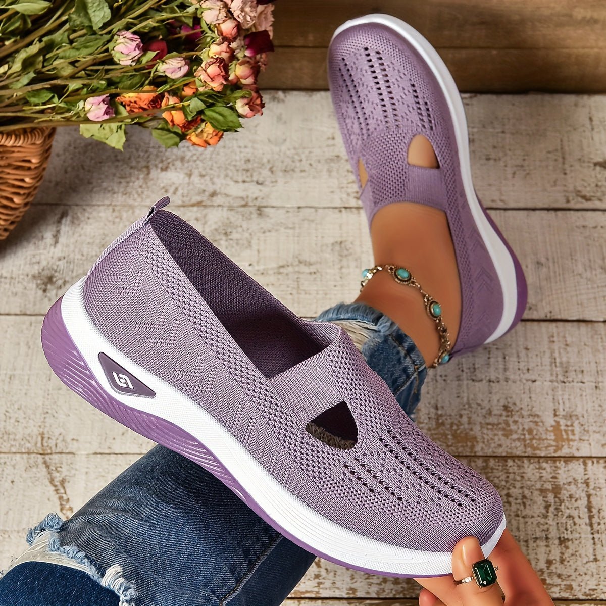 Orthopädische Slip-On Schuhe für Damen mit atmungsaktivem Mesh und gepolsterter Sohle™ – Müheloser Komfort für den ganzen Tag