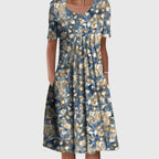 Sleeveless Textured Midi Dress for Elegant Everyday Wear™ – Elegante Textur für mühelosen Stil