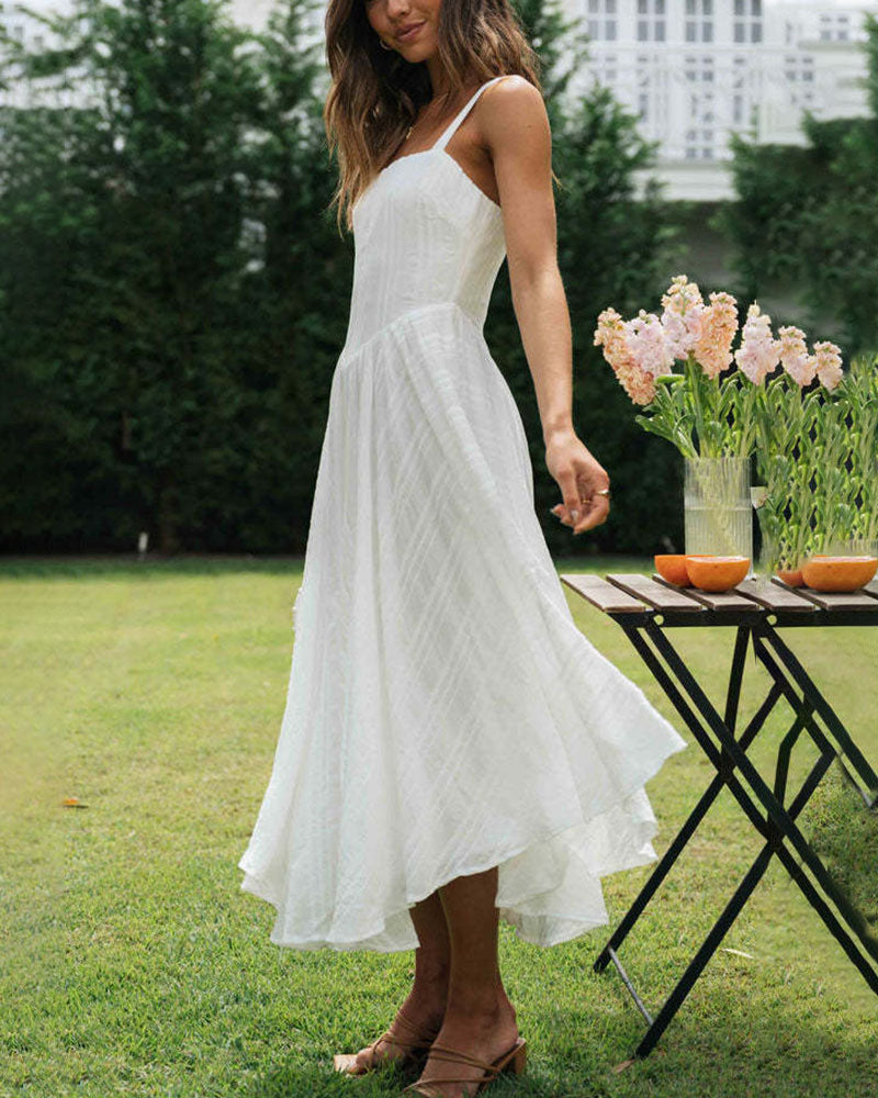 Ärmelloses A-Linien Midikleid mit fließendem Saum™ – Elegante Sommermode für jeden Anlass