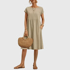 Women's Relaxed Midi Spring Dress™ – Müheloses Frühlingsfeeling mit femininer Eleganz