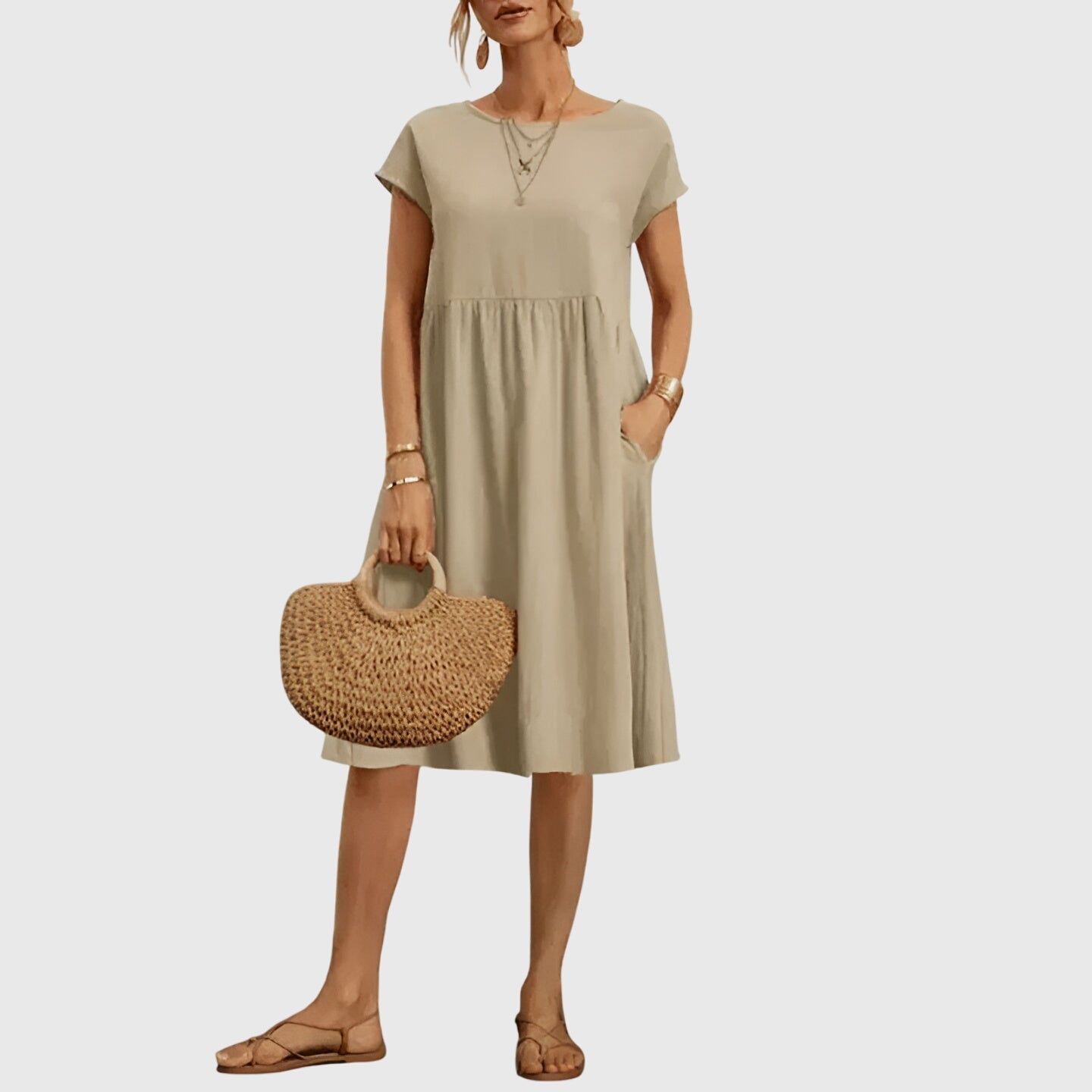 Women's Relaxed Midi Spring Dress™ – Müheloses Frühlingsfeeling mit femininer Eleganz