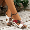 Women's Orthopedic Slide Sandals with Leaf Detail™ – Komfort trifft auf eleganten Stil