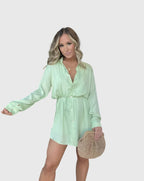 Women's Button Front Long Sleeve Shirt Dress™ – Zeitlose Eleganz für jeden Tag