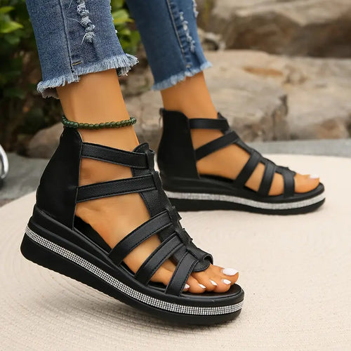 Axelle | Women's Comfortable Platform Gladiator Sandals™ – Eleganter Komfort für warme Tage