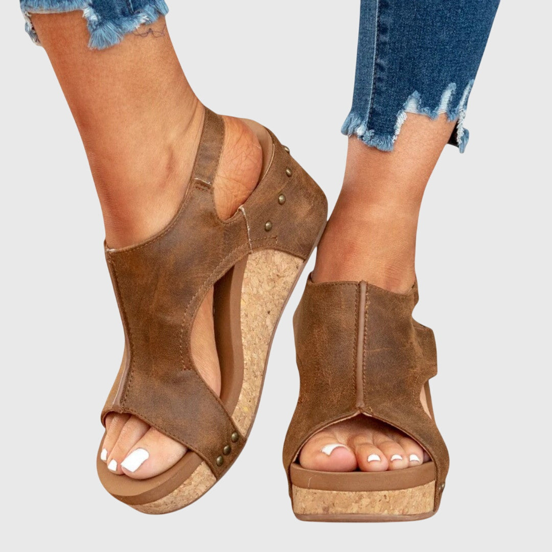 Women's Orthopedic Platform Slingback Sandals™ – Orthopädischer Komfort mit elegantem Design