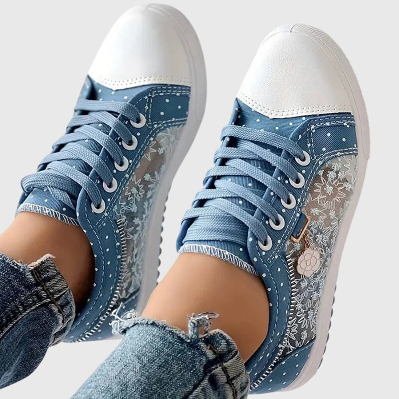 Women's Orthopedic Lace-Up Sneakers with Arch Support and Cushioned Sole™ – Ganztägiger Komfort für aktive Frauen