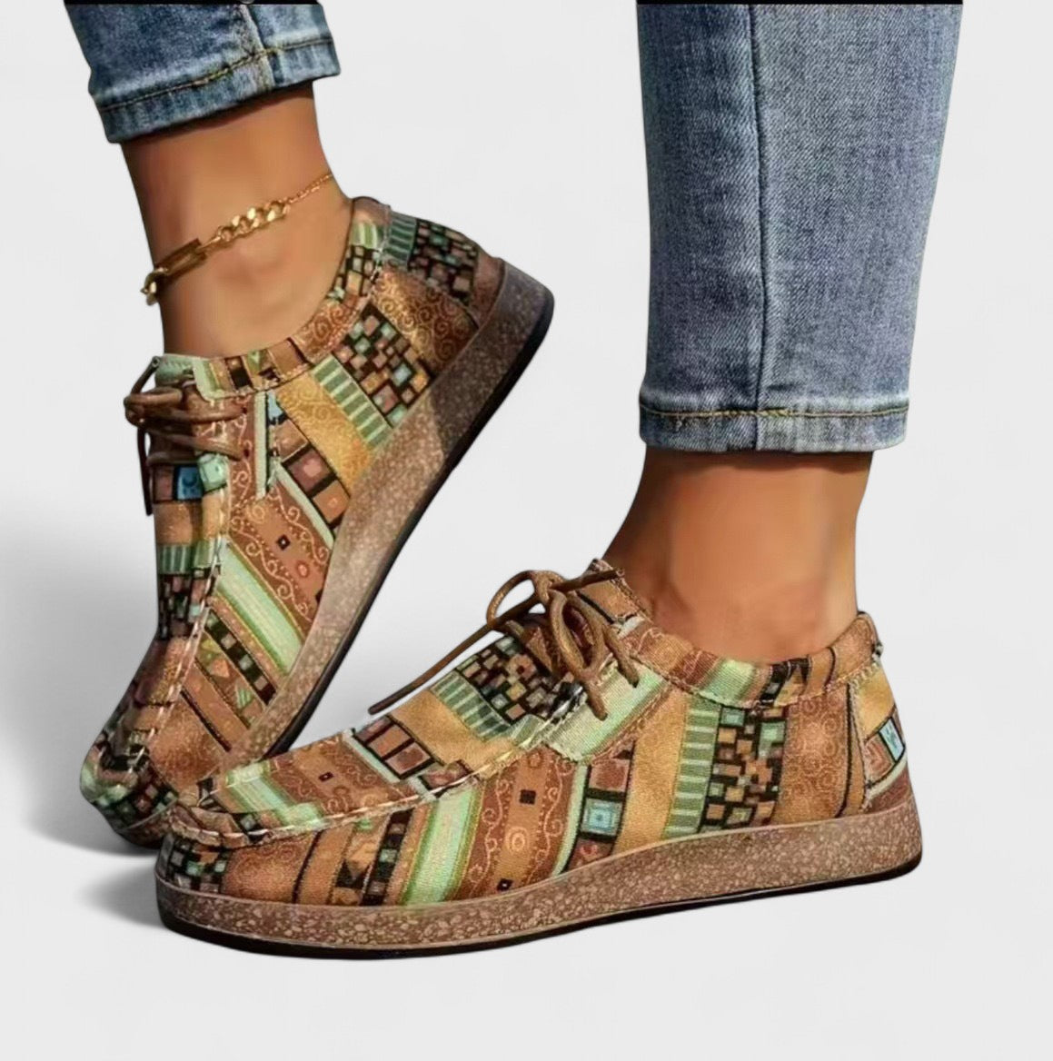 Patchwork Orthopedic Lace-Up Casual Shoes™ – Komfort und Stil für jeden Tag
