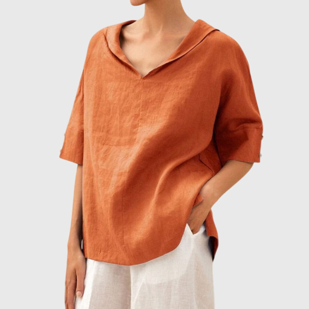 Elegant V-Neck Everyday Top™ – Müheloser Komfort trifft zeitlose Eleganz