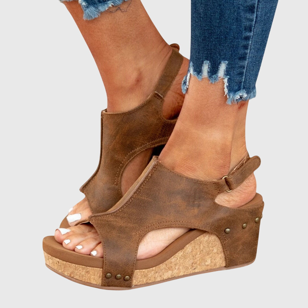 Women's Orthopedic Platform Slingback Sandals™ – Orthopädischer Komfort mit elegantem Design