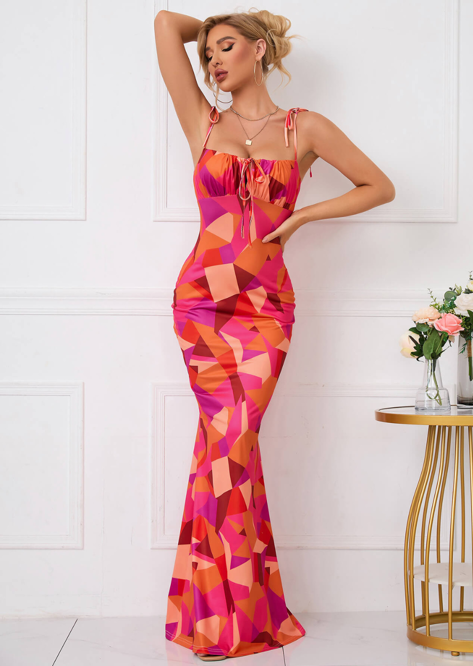 Chic Floral Maxi Dress™ – Elegante Frühlingsmode mit femininer Ausstrahlung