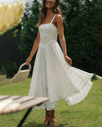 Ärmelloses A-Linien Midikleid mit fließendem Saum™ – Elegante Sommermode für jeden Anlass