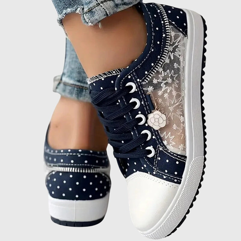 Women's Orthopedic Lace-Up Sneakers with Arch Support and Cushioned Sole™ – Ganztägiger Komfort für aktive Frauen