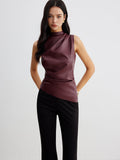 Ella | Women's Summer Sleeveless Chic High Neck Top™ – Mühelose Eleganz für warme Tage