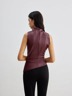 Ella | Women's Summer Sleeveless Chic High Neck Top™ – Mühelose Eleganz für warme Tage