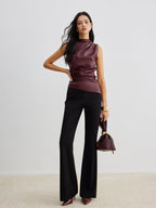 Ella | Women's Summer Sleeveless Chic High Neck Top™ – Mühelose Eleganz für warme Tage