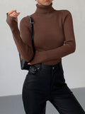 Hailey | Women's Minimalist Slim Turtleneck Stretch Top™ – Elegante Wintermode für stilvolle Layering-Looks