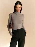 Maisie | Women's Spring Comfortable Mock Neck Top™ – Eleganter Komfort für den Frühling