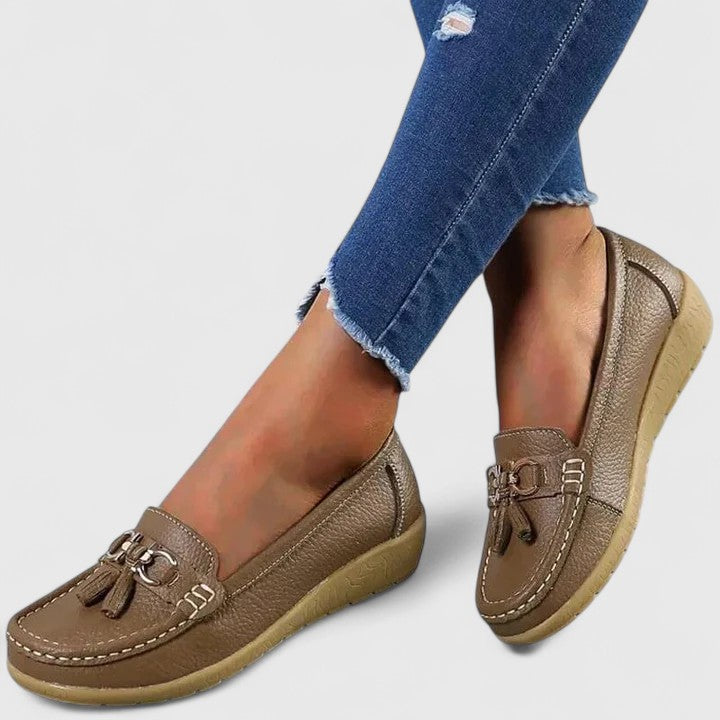 Women's Orthopedic Slip-On Loafers with Cushioned Sole™ – Ganztägiger Komfort mit elegantem Stil