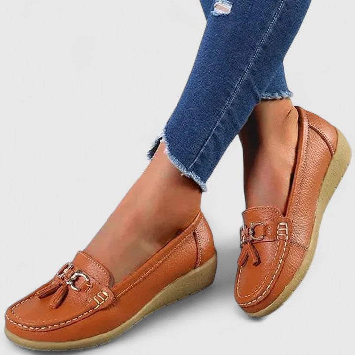 Women's Orthopedic Slip-On Loafers with Cushioned Sole™ – Ganztägiger Komfort mit elegantem Stil