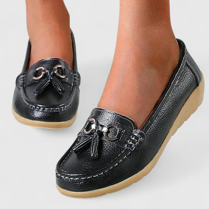 Women's Orthopedic Slip-On Loafers with Cushioned Sole™ – Ganztägiger Komfort mit elegantem Stil