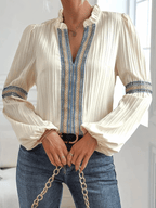 Blouse with Elegant Puff Sleeves for Women™ – Zeitlose Eleganz für jeden Anlass