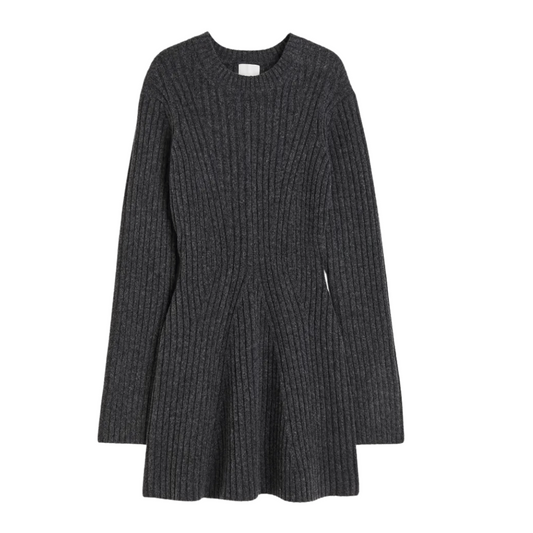 Emma™ – Rib-Knit mit Schlitzärmeln, Rundhals und schmeichelnder, figurbetonter Passform [50 % Rabatt]