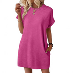 Women's Casual T-Shirt Dress with Pockets™ – Müheloser Komfort für jeden Tag