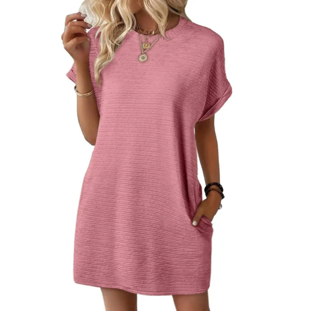 Women's Casual T-Shirt Dress with Pockets™ – Müheloser Komfort für jeden Tag