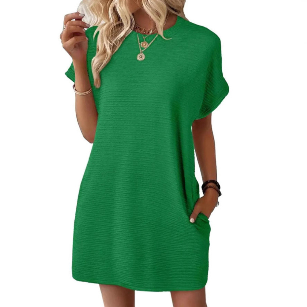 Women's Casual T-Shirt Dress with Pockets™ – Müheloser Komfort für jeden Tag