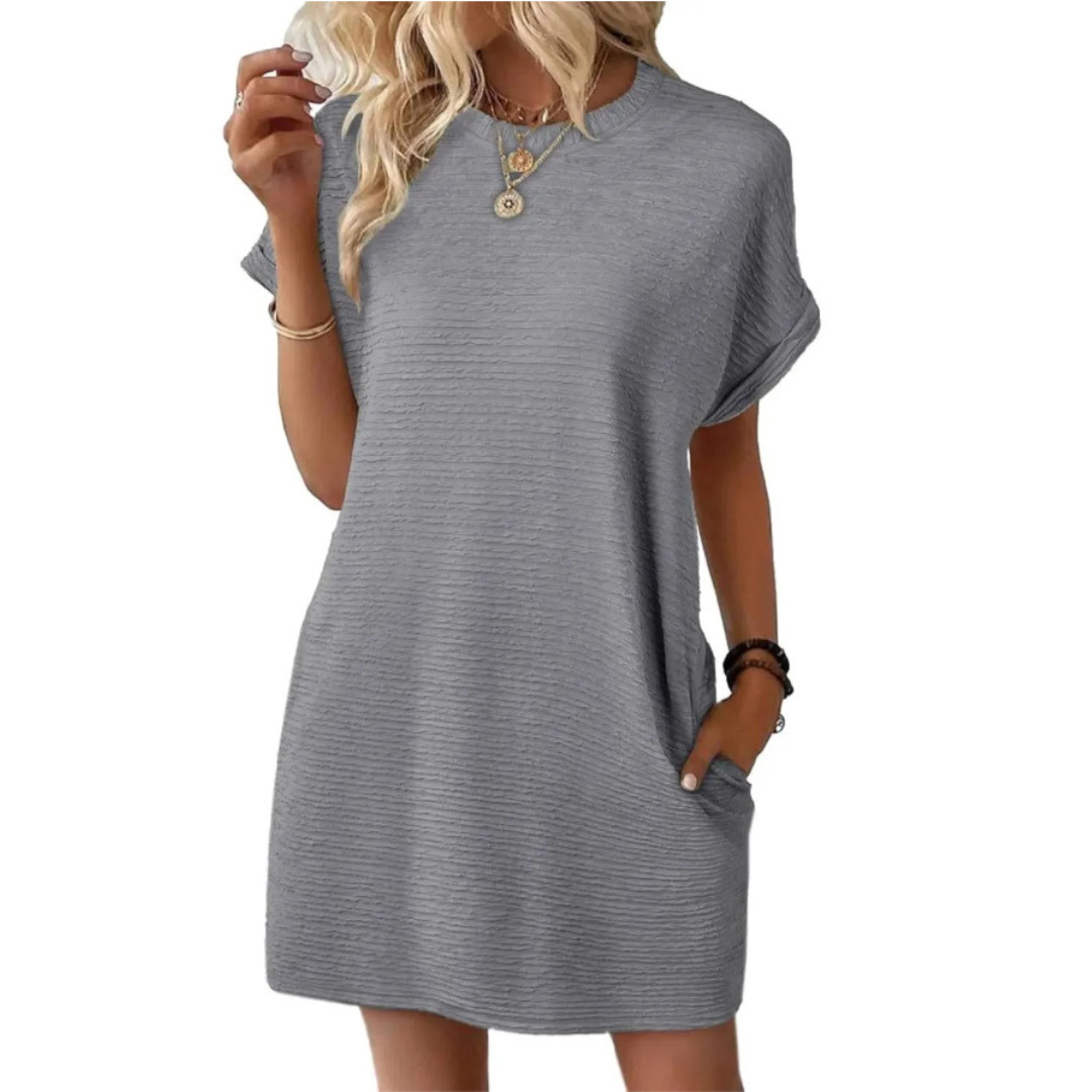 Women's Casual T-Shirt Dress with Pockets™ – Müheloser Komfort für jeden Tag