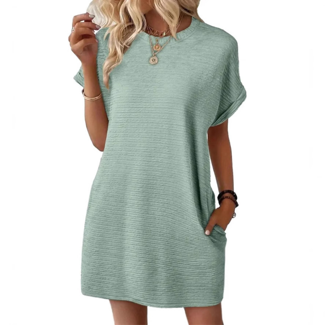Women's Casual T-Shirt Dress with Pockets™ – Müheloser Komfort für jeden Tag