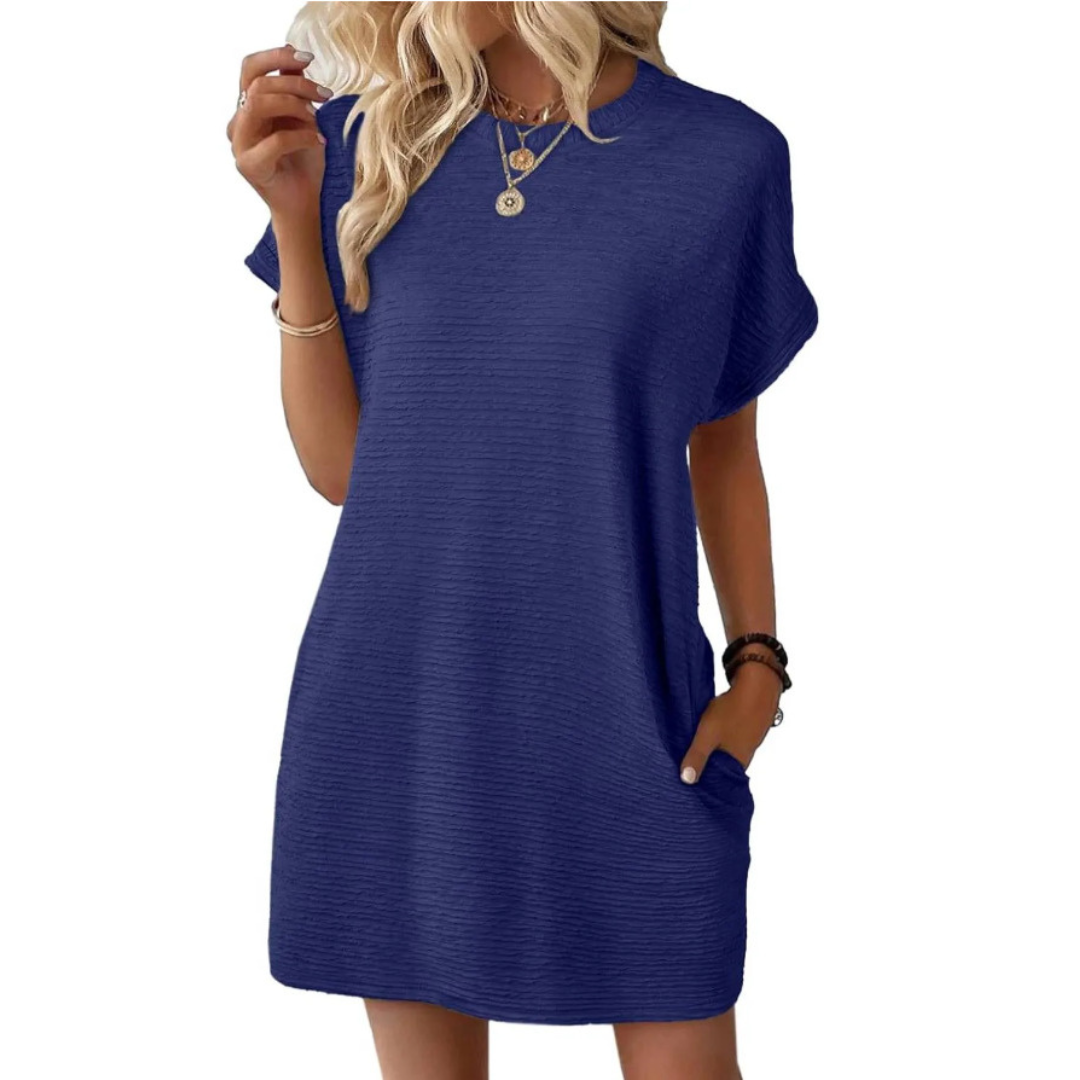 Women's Casual T-Shirt Dress with Pockets™ – Müheloser Komfort für jeden Tag