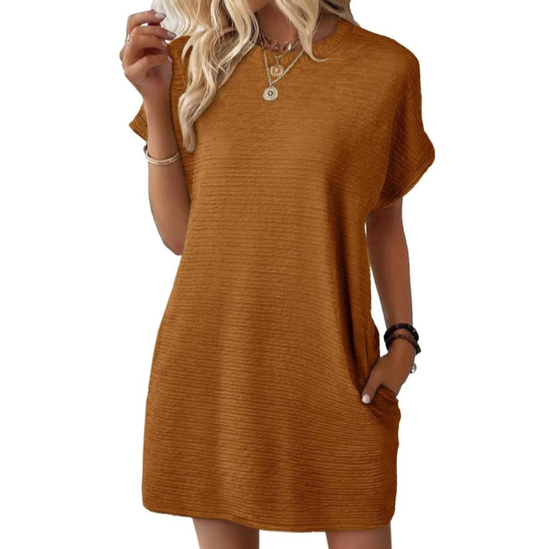 Women's Casual T-Shirt Dress with Pockets™ – Müheloser Komfort für jeden Tag
