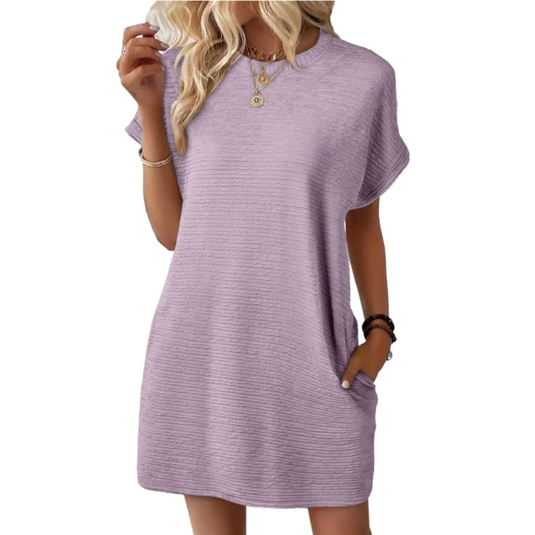 Women's Casual T-Shirt Dress with Pockets™ – Müheloser Komfort für jeden Tag