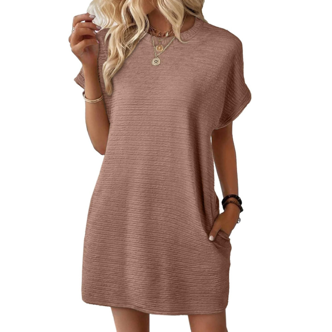 Women's Casual T-Shirt Dress with Pockets™ – Müheloser Komfort für jeden Tag