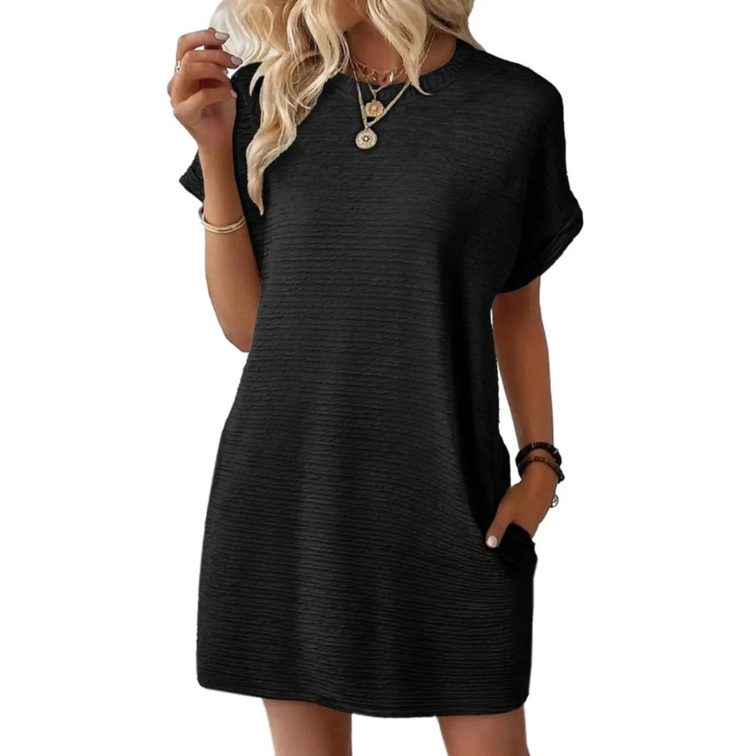 Women's Casual T-Shirt Dress with Pockets™ – Müheloser Komfort für jeden Tag