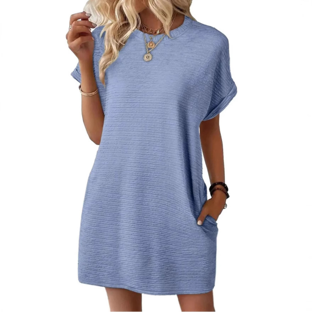 Women's Casual T-Shirt Dress with Pockets™ – Müheloser Komfort für jeden Tag