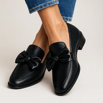 Bow Detail Classic Orthopedic Loafers™ – Elegante Unterstützung für den ganzen Tag